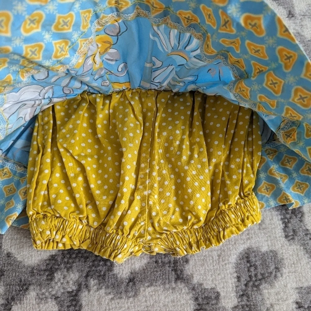 Jelly The Pug Boutique Poem Bloomer Romper Size 24 months